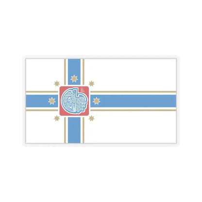 Flag of Tbilisi Georgia - STICKER Vinyl Kiss-Cut Decal 4 Inch Transparent - The Sticker Space
