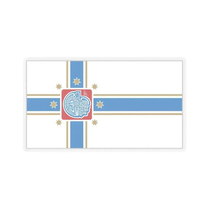 Flag of Tbilisi Georgia - STICKER Vinyl Kiss-Cut Decal 6 Inch Transparent - The Sticker Space