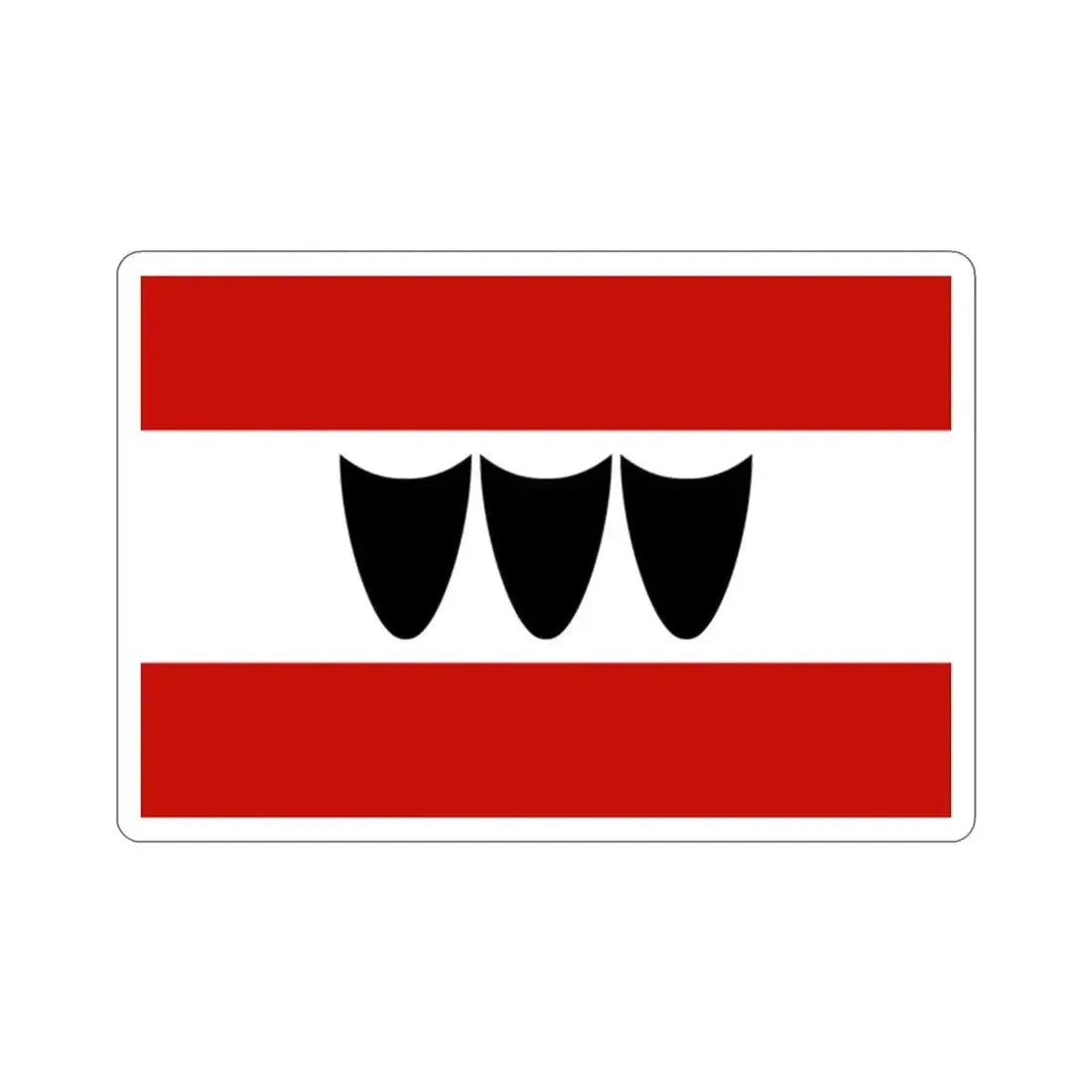 Flag of Třebíč Czech Republic STICKER Vinyl Die-Cut Decal 2 Inch - The Sticker Space