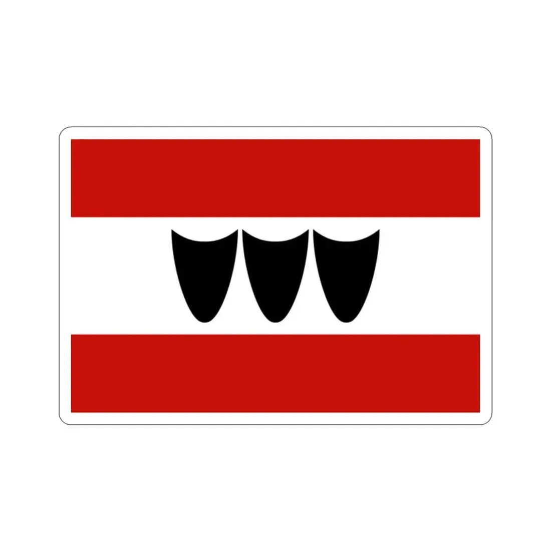 Flag of Třebíč Czech Republic STICKER Vinyl Die-Cut Decal 2 Inch - The Sticker Space