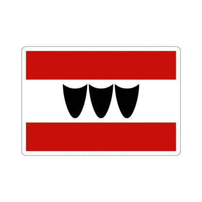 Flag of Třebíč Czech Republic STICKER Vinyl Die-Cut Decal 4 Inch - The Sticker Space