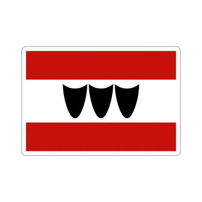 Flag of Třebíč Czech Republic STICKER Vinyl Die-Cut Decal 4 Inch - The Sticker Space