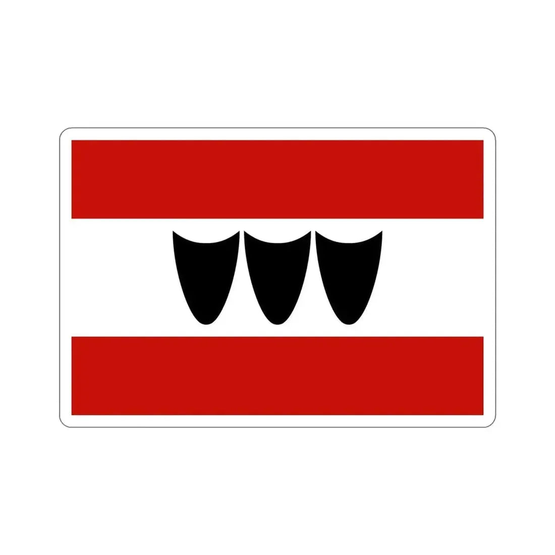 Flag of Třebíč Czech Republic STICKER Vinyl Die-Cut Decal 5 Inch - The Sticker Space