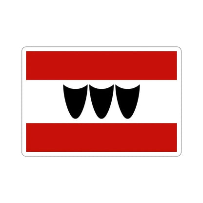 Flag of Třebíč Czech Republic STICKER Vinyl Die-Cut Decal 5 Inch - The Sticker Space