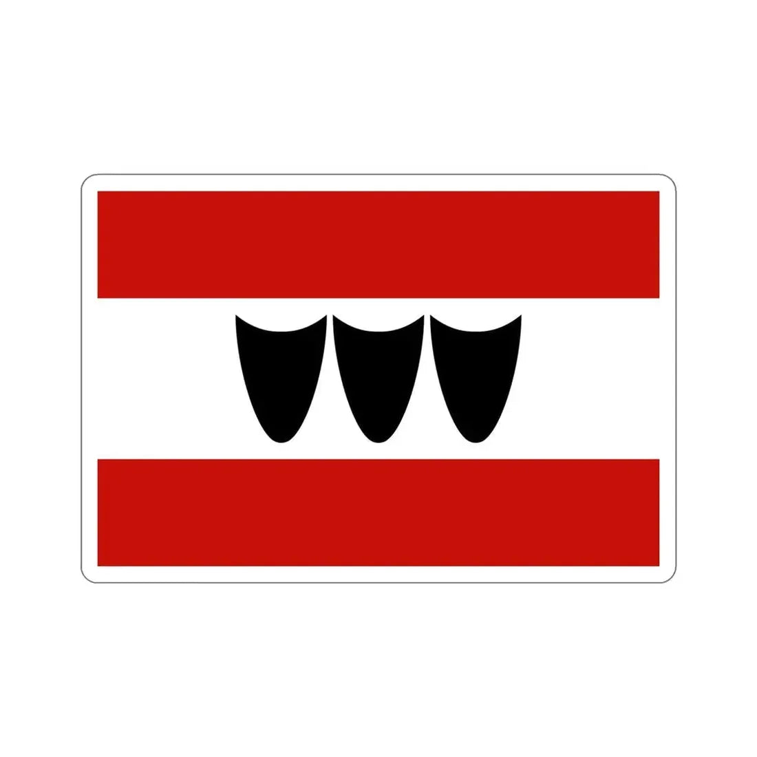 Flag of Třebíč Czech Republic STICKER Vinyl Die-Cut Decal 5 Inch - The Sticker Space