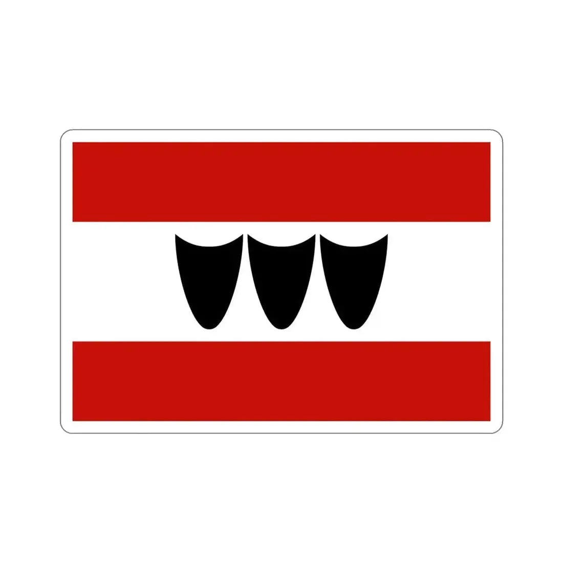 Flag of Třebíč Czech Republic STICKER Vinyl Die-Cut Decal 6 Inch - The Sticker Space