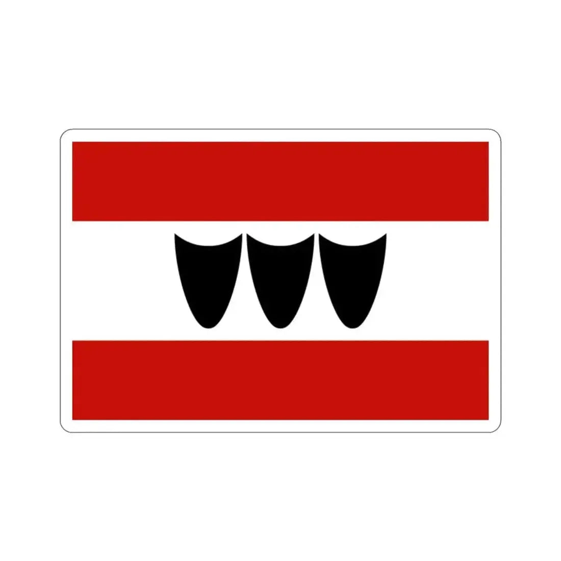 Flag of Třebíč Czech Republic STICKER Vinyl Die-Cut Decal - The Sticker Space