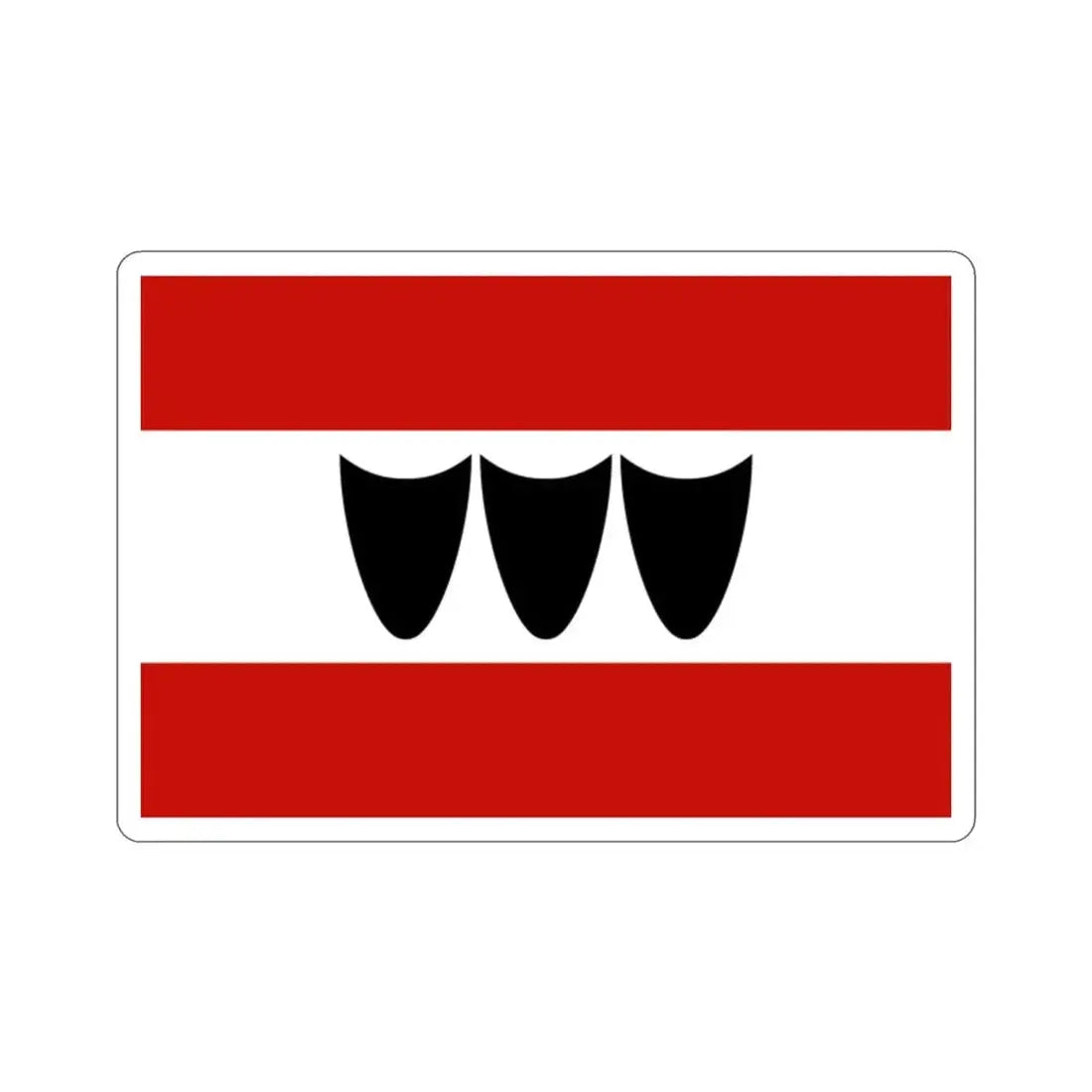 Flag of Třebíč Czech Republic STICKER Vinyl Die-Cut Decal - The Sticker Space