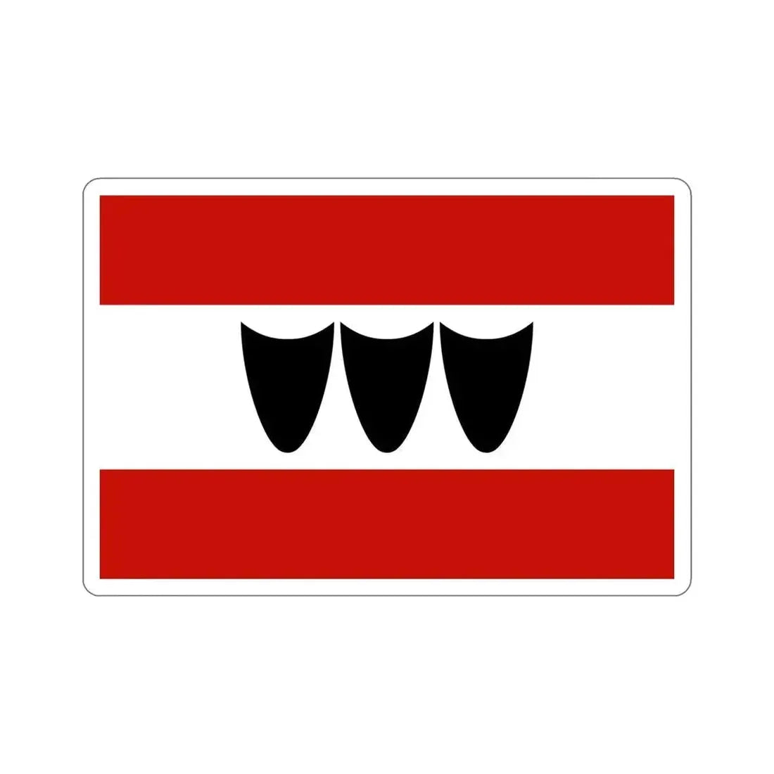 Flag of Třebíč Czech Republic STICKER Vinyl Die-Cut Decal - The Sticker Space