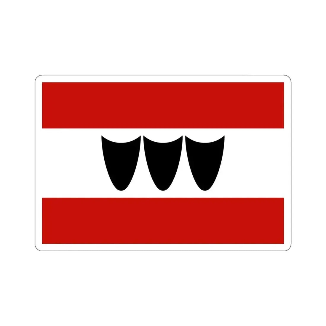 Flag of Třebíč Czech Republic STICKER Vinyl Die-Cut Decal - The Sticker Space