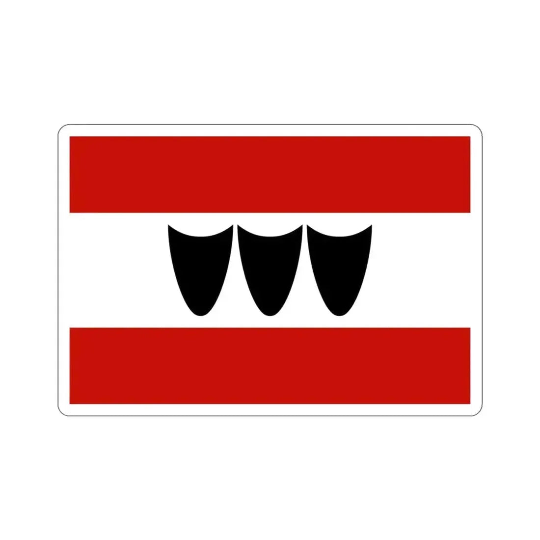Flag of Třebíč Czech Republic STICKER Vinyl Die-Cut Decal - The Sticker Space
