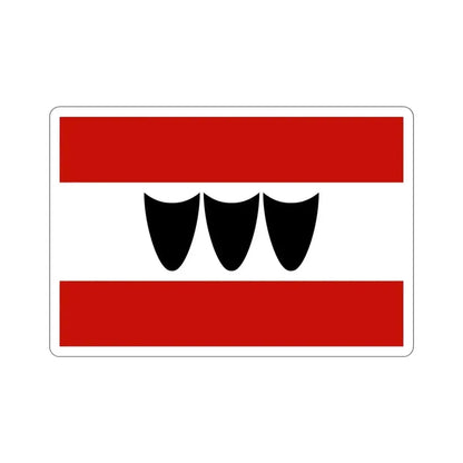 Flag of Třebíč Czech Republic STICKER Vinyl Die-Cut Decal - The Sticker Space