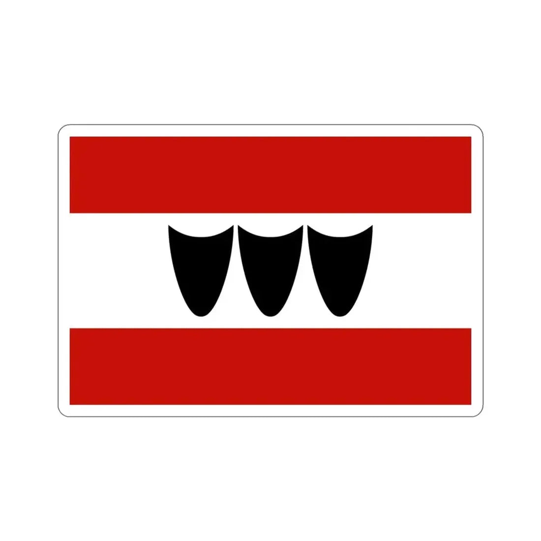 Flag of Třebíč Czech Republic STICKER Vinyl Die-Cut Decal - The Sticker Space