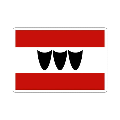 Flag of Třebíč Czech Republic STICKER Vinyl Die-Cut Decal - The Sticker Space