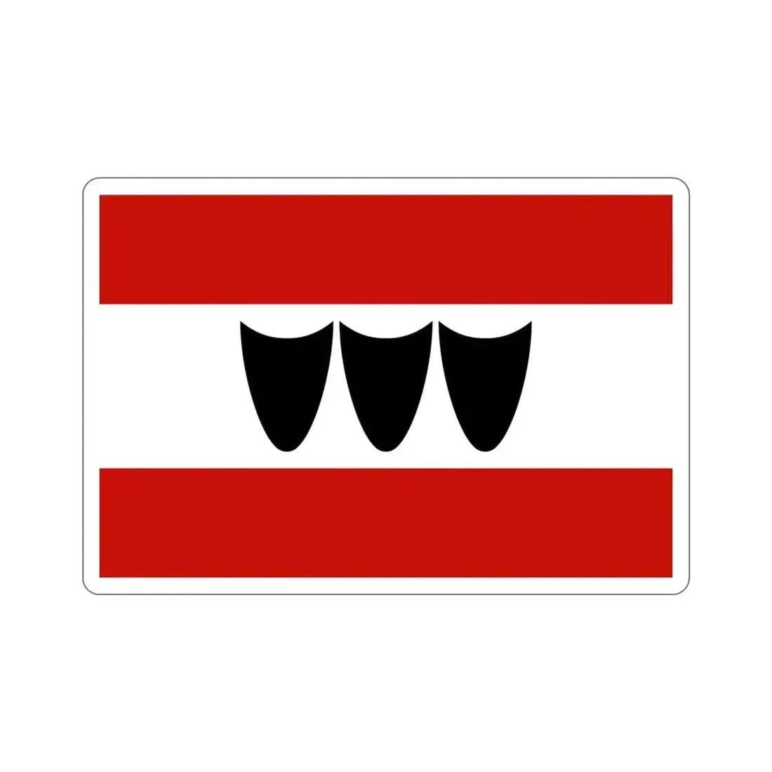 Flag of Třebíč Czech Republic STICKER Vinyl Die-Cut Decal - The Sticker Space