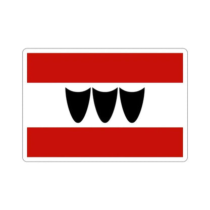 Flag of Třebíč Czech Republic STICKER Vinyl Die-Cut Decal - The Sticker Space