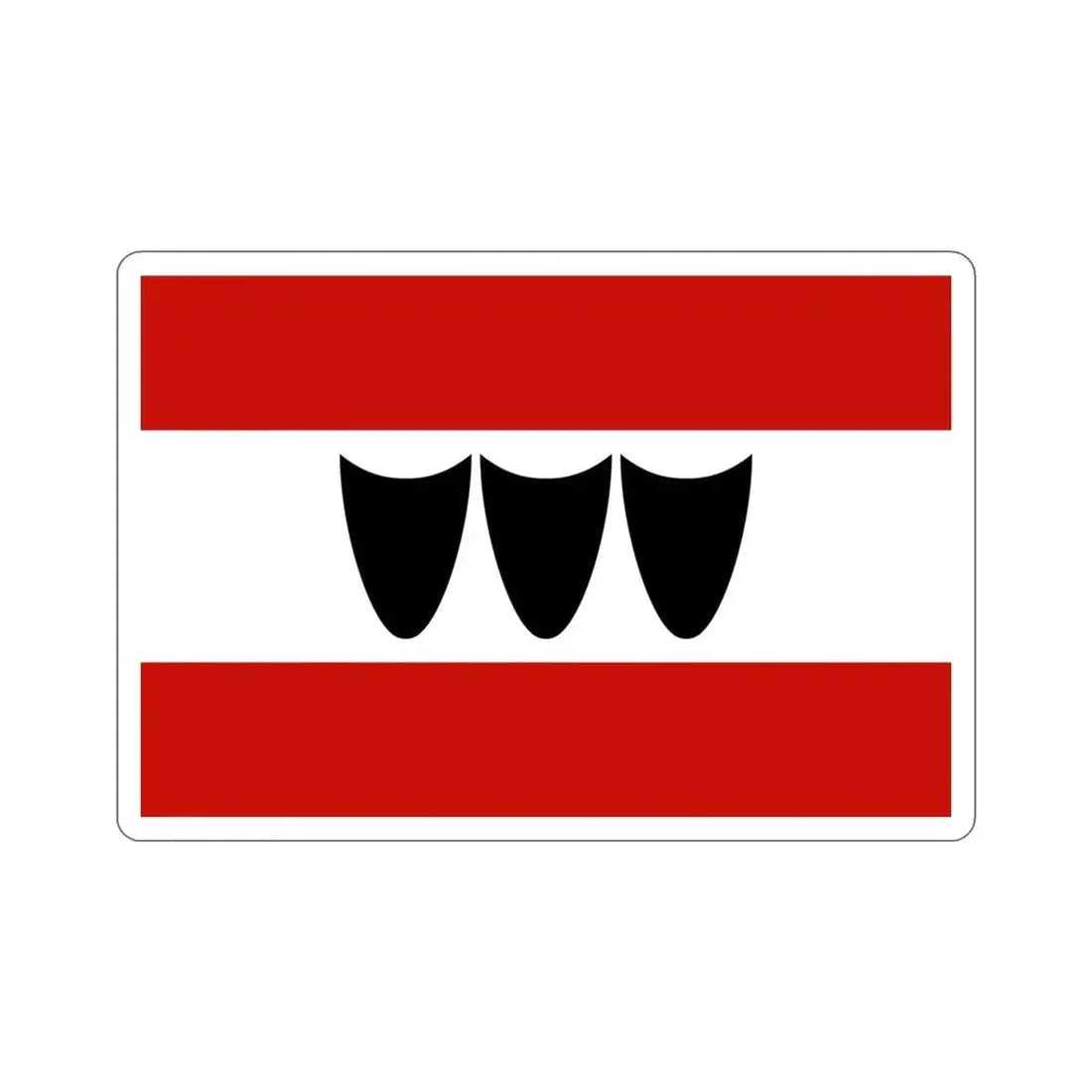 Flag of Třebíč Czech Republic STICKER Vinyl Die-Cut Decal - The Sticker Space