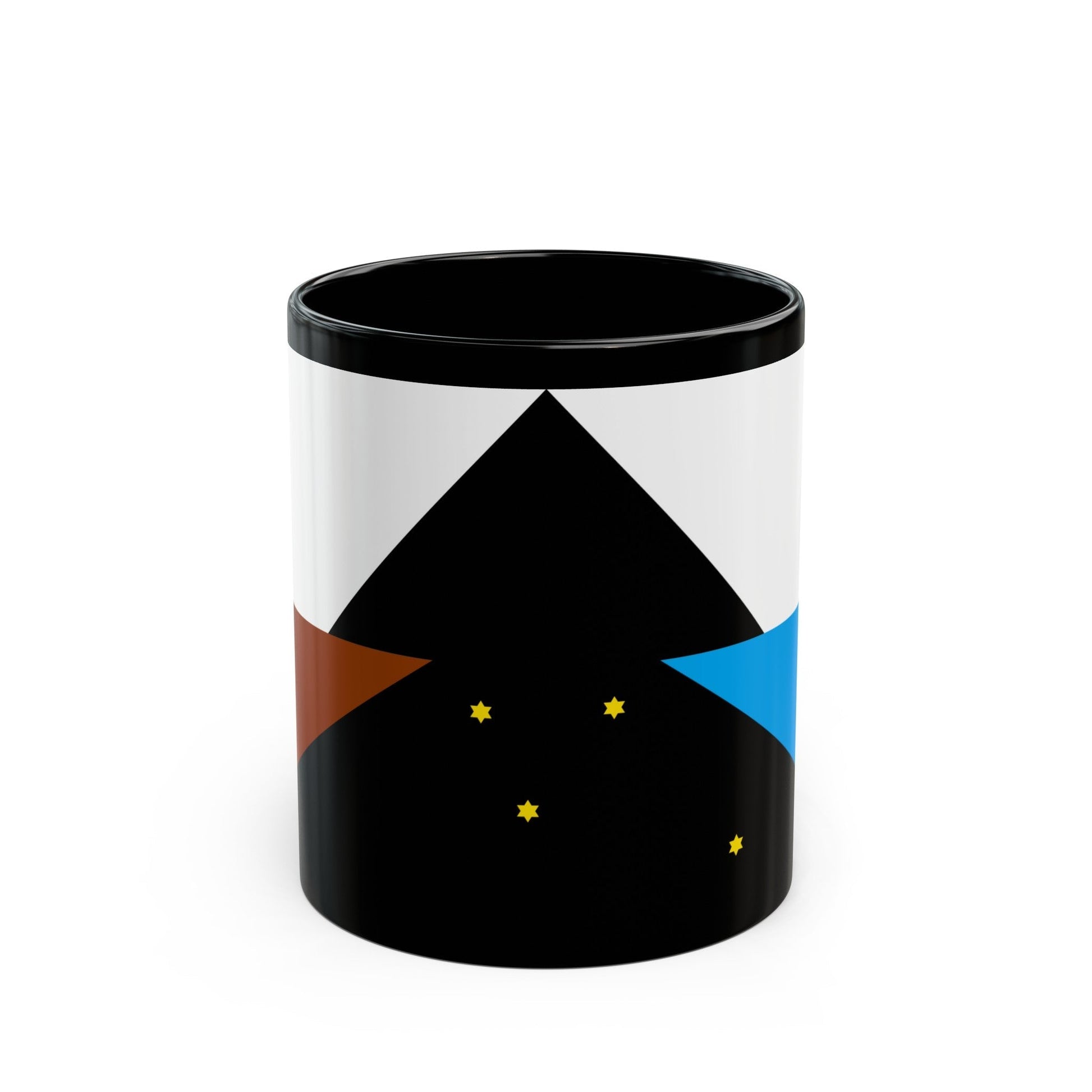 Flag of Tehuelche people - Black Coffee Mug-11oz-The Sticker Space