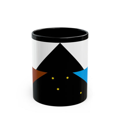 Flag of Tehuelche people - Black Coffee Mug-11oz-The Sticker Space