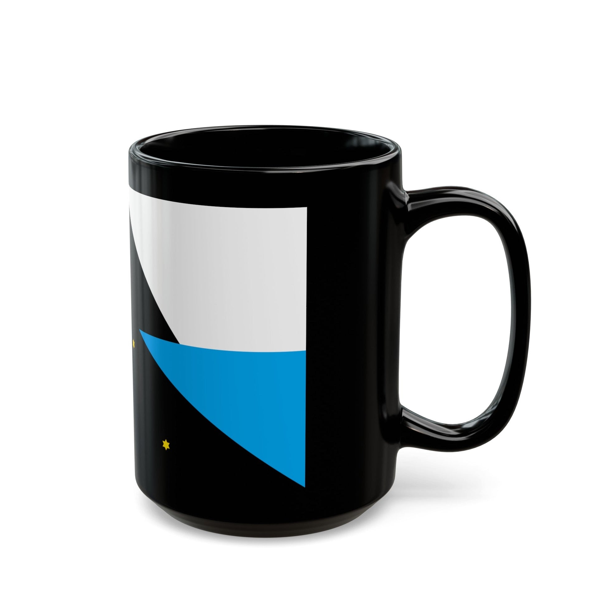 Flag of Tehuelche people - Black Coffee Mug-The Sticker Space