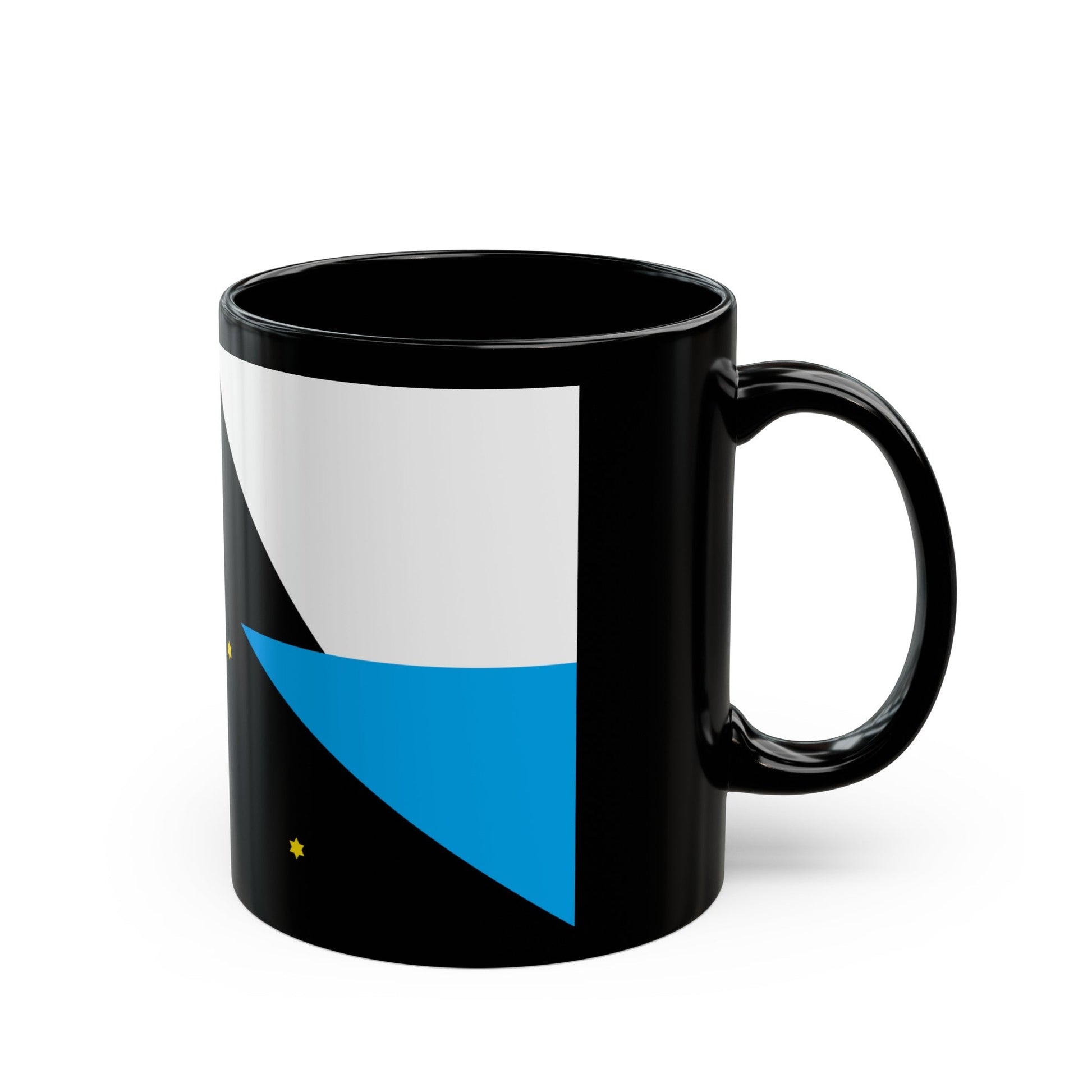 Flag of Tehuelche people - Black Coffee Mug-The Sticker Space