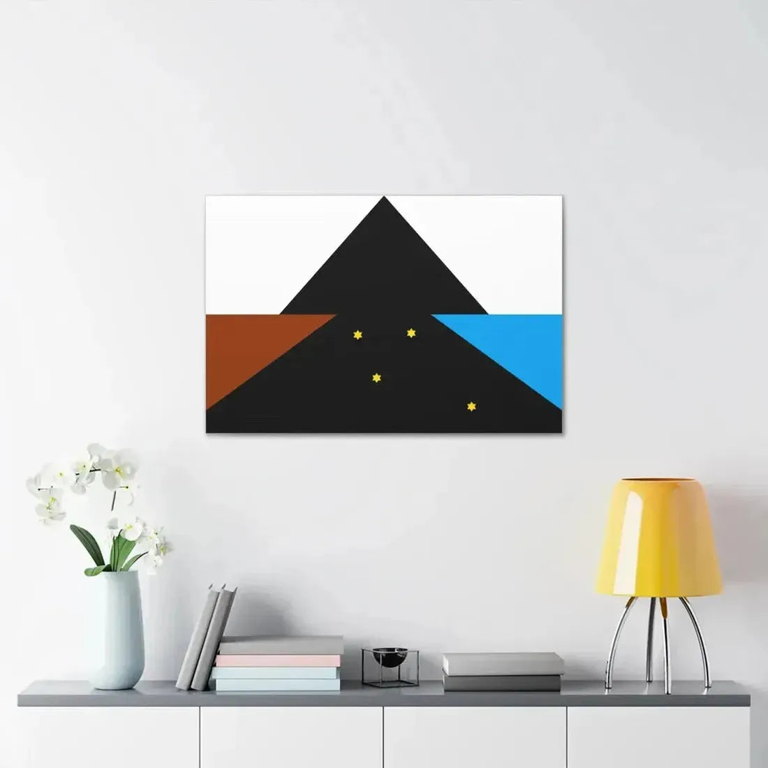 Flag of Tehuelche people - Canvas Wall Art - The Sticker Space