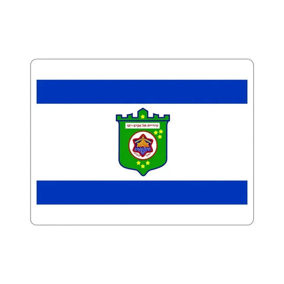 Flag of Tel Aviv Israel STICKER Vinyl Die-Cut Decal 3 Inch - The Sticker Space