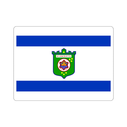 Flag of Tel Aviv Israel STICKER Vinyl Die-Cut Decal-4 Inch-The Sticker Space