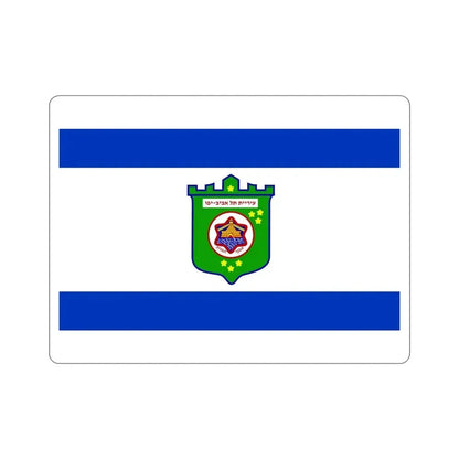 Flag of Tel Aviv Israel STICKER Vinyl Die-Cut Decal 5 Inch - The Sticker Space
