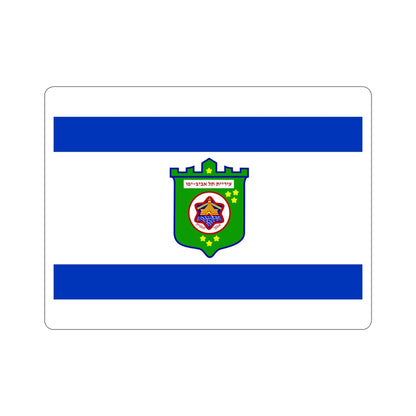 Flag of Tel Aviv Israel STICKER Vinyl Die-Cut Decal-6 Inch-The Sticker Space