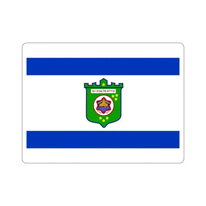 Flag of Tel Aviv Israel STICKER Vinyl Die-Cut Decal 6 Inch - The Sticker Space