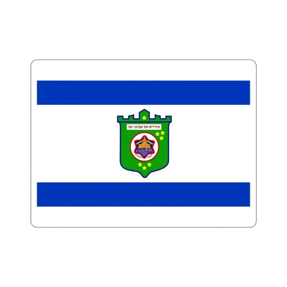 Flag of Tel Aviv Israel STICKER Vinyl Die-Cut Decal - The Sticker Space