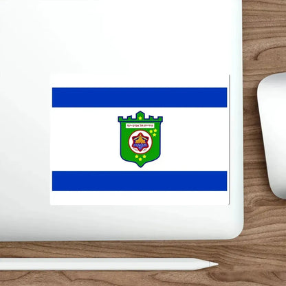 Flag of Tel Aviv Israel STICKER Vinyl Die-Cut Decal - The Sticker Space