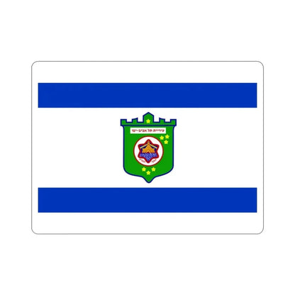 Flag of Tel Aviv Israel STICKER Vinyl Die-Cut Decal - The Sticker Space