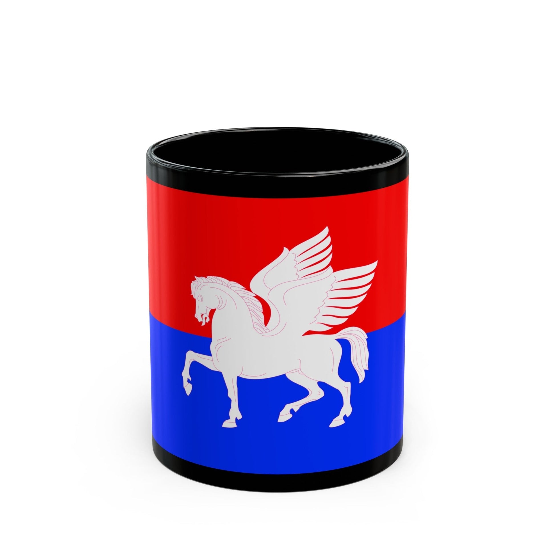 Flag of Telavi Georgia - Black Coffee Mug-11oz-The Sticker Space