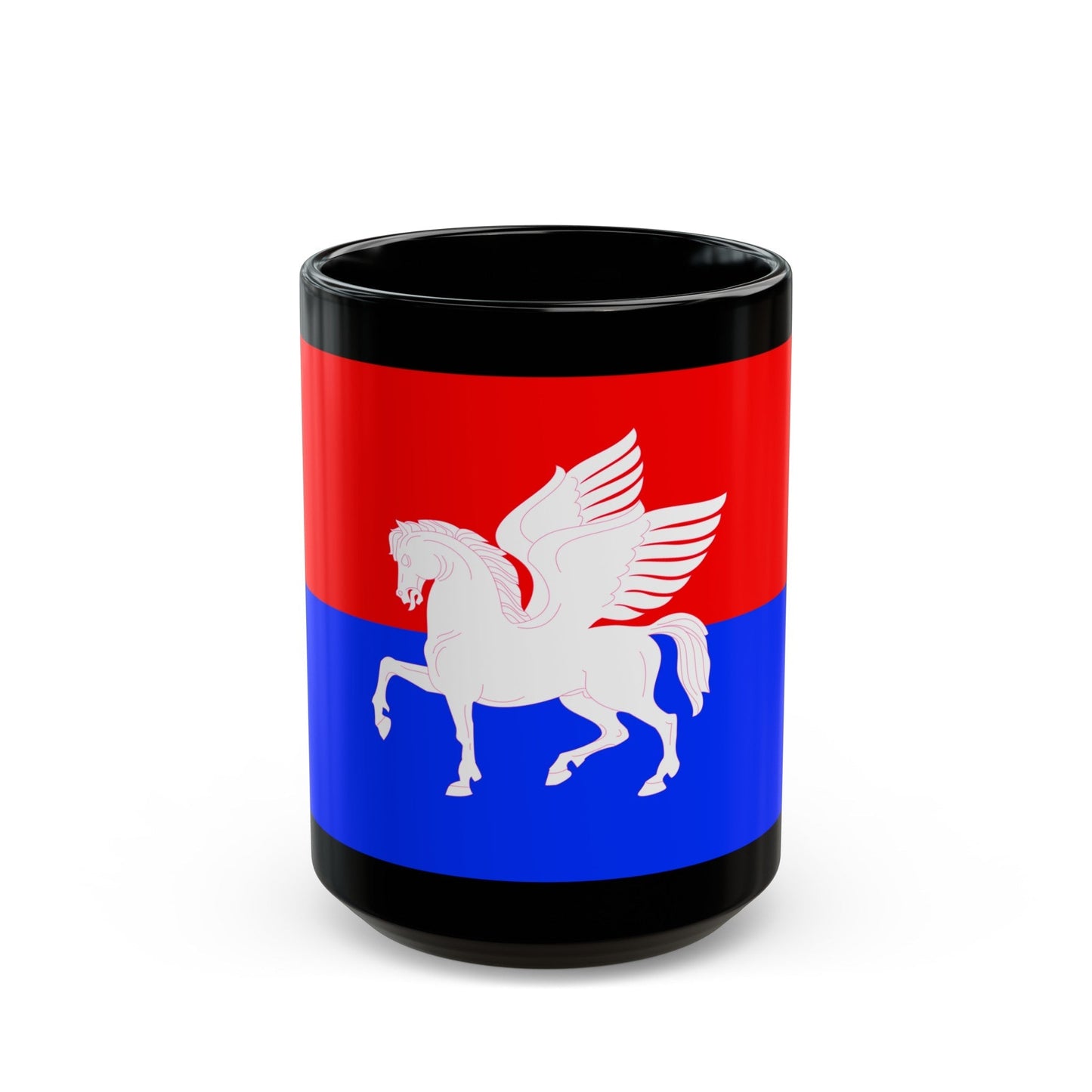 Flag of Telavi Georgia - Black Coffee Mug-15oz-The Sticker Space