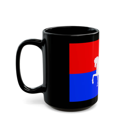 Flag of Telavi Georgia - Black Coffee Mug-The Sticker Space