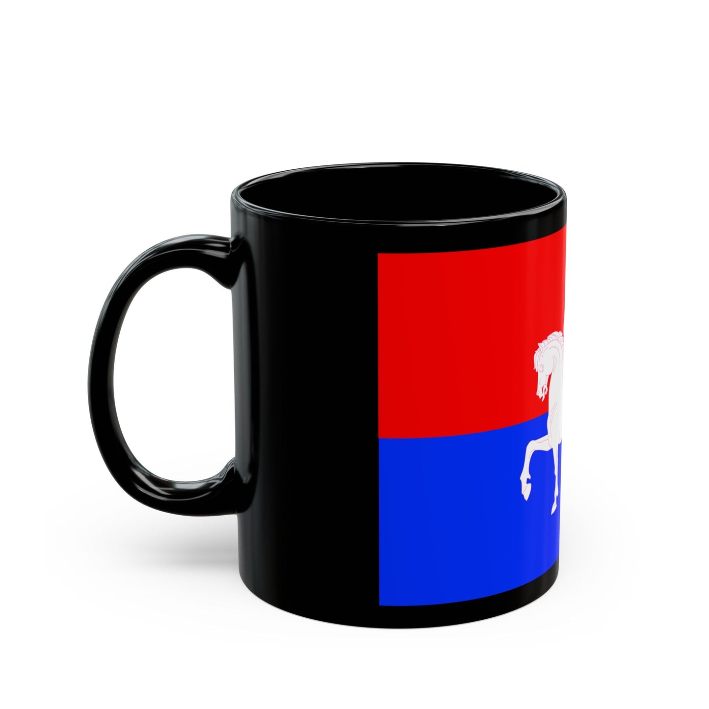 Flag of Telavi Georgia - Black Coffee Mug-The Sticker Space