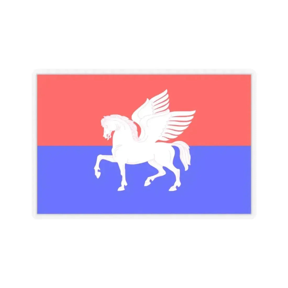 Flag of Telavi Georgia - STICKER Vinyl Kiss-Cut Decal 2 Inch Transparent - The Sticker Space