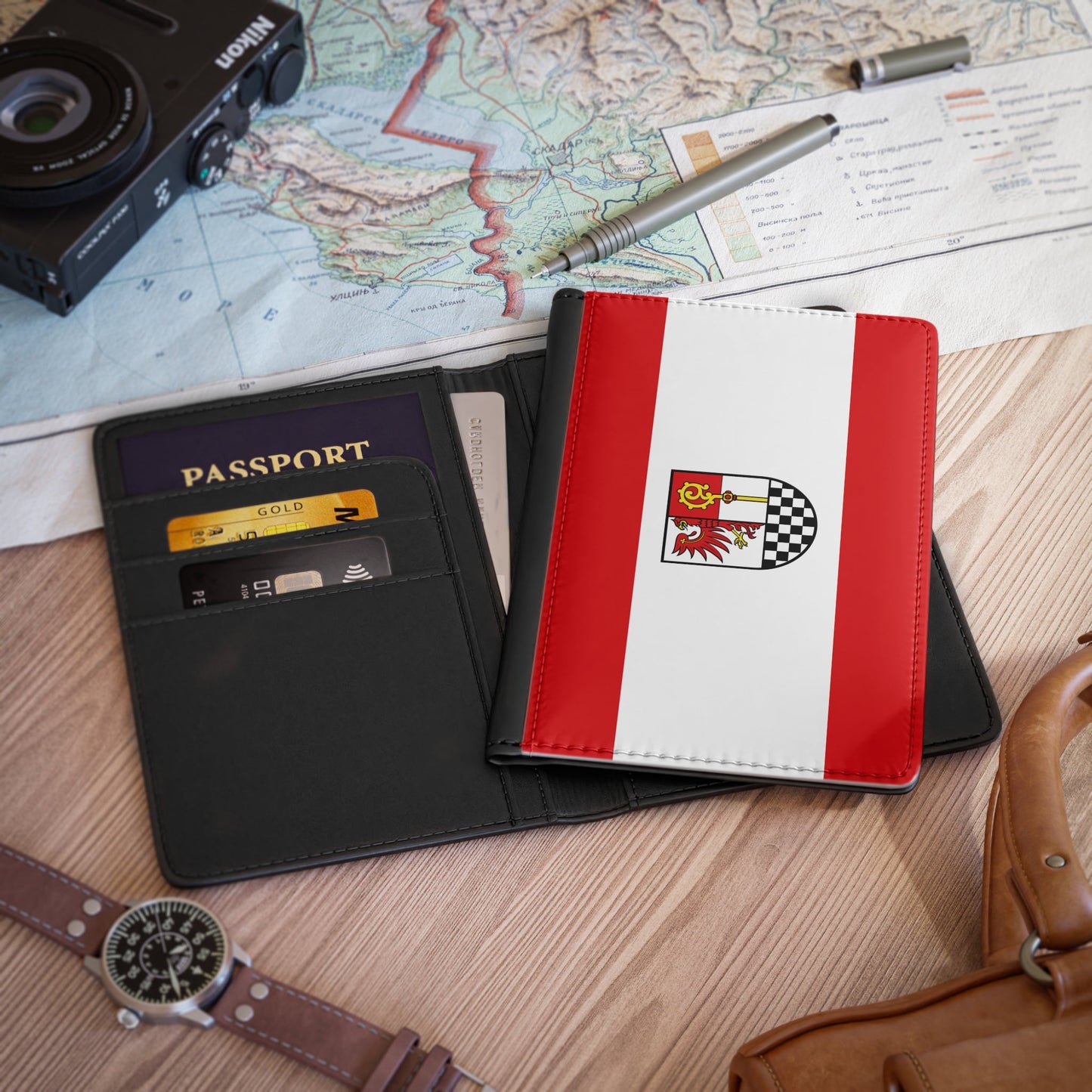 Flag of Teltow Fläming Germany - Passport Holder