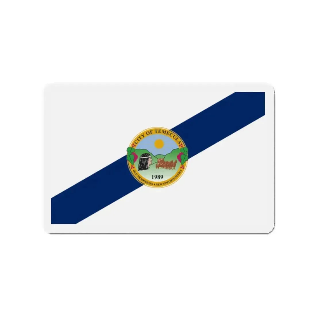 Flag of Temecula California - Refrigerator Magnet 2 Inch - The Sticker Space