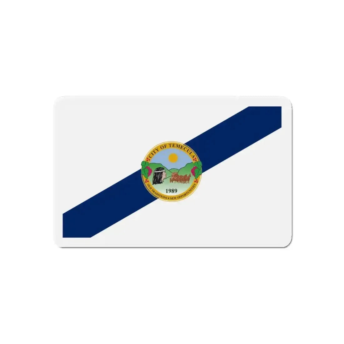 Flag of Temecula California - Refrigerator Magnet - The Sticker Space
