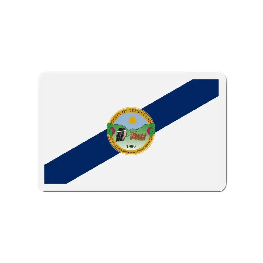 Flag of Temecula California - Refrigerator Magnet - The Sticker Space