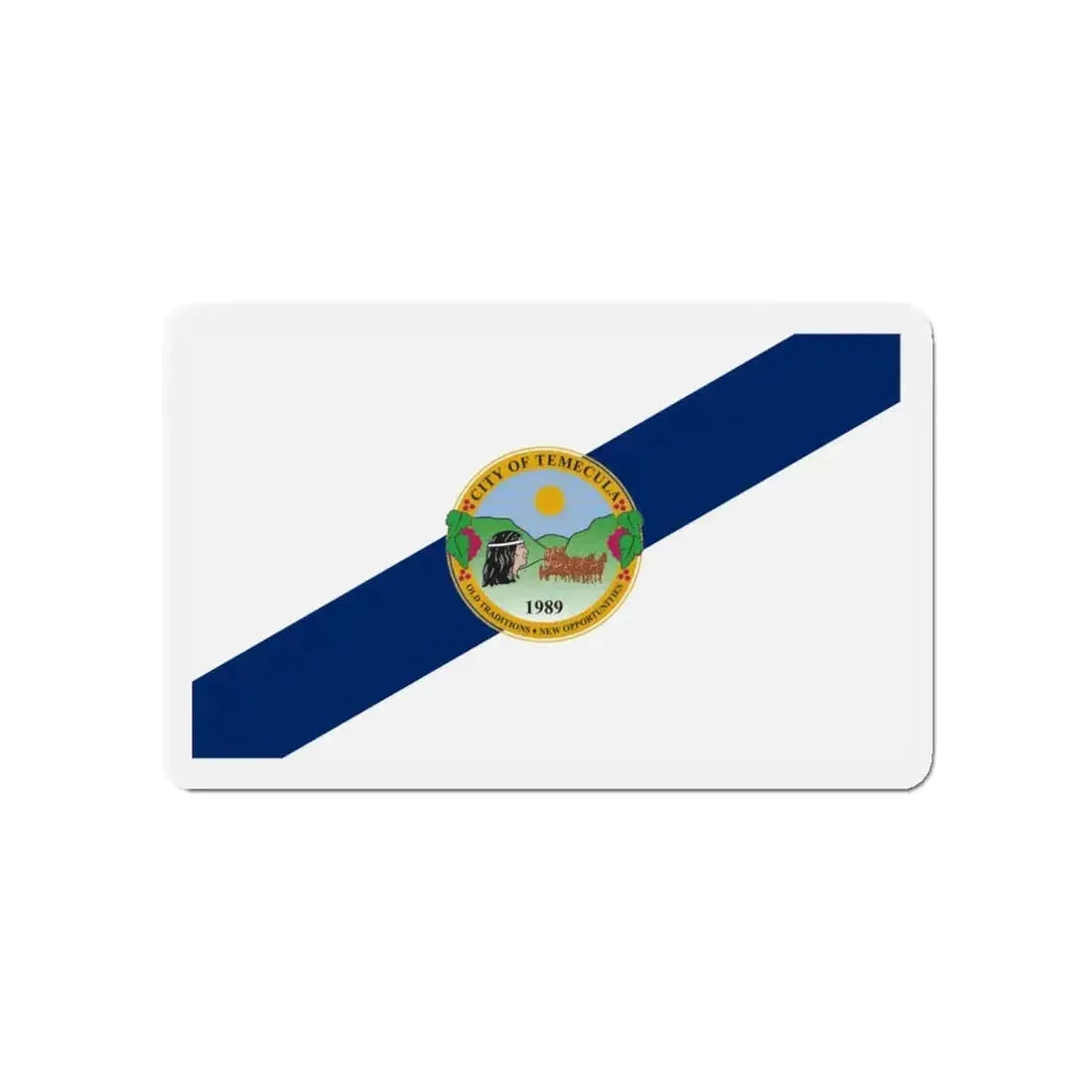 Flag of Temecula California - Refrigerator Magnet - The Sticker Space