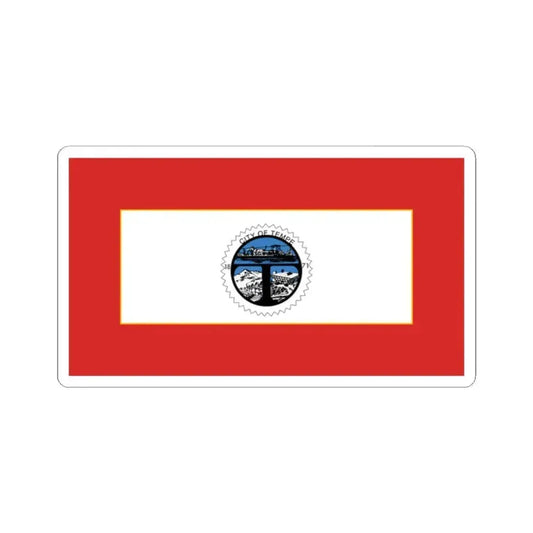 Flag of Tempe Arizona 1971-1987 (United States) STICKER Vinyl Kiss-Cut Decal 2 Inch White - The Sticker Space