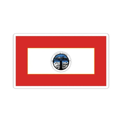 Flag of Tempe Arizona 1971-1987 (United States) STICKER Vinyl Kiss-Cut Decal 3 Inch White - The Sticker Space