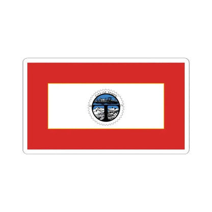 Flag of Tempe Arizona 1971-1987 (United States) STICKER Vinyl Kiss-Cut Decal 4 Inch White - The Sticker Space