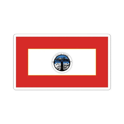 Flag of Tempe Arizona 1971-1987 (United States) STICKER Vinyl Kiss-Cut Decal 6 Inch White - The Sticker Space