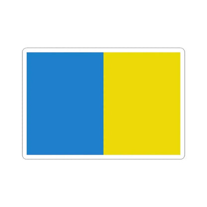 Flag of Temse (Belgium) STICKER Vinyl Kiss-Cut Decal 3 Inch White - The Sticker Space