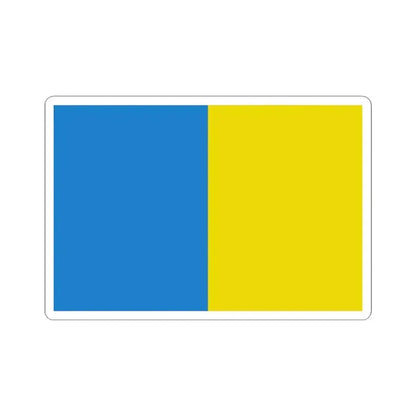 Flag of Temse (Belgium) STICKER Vinyl Kiss-Cut Decal 4 Inch White - The Sticker Space